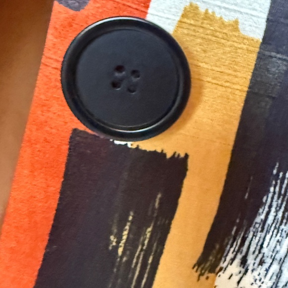 Etcetera Colorful print midi jacket,  sz 4, Like New, side pockets - Picture 4 of 6